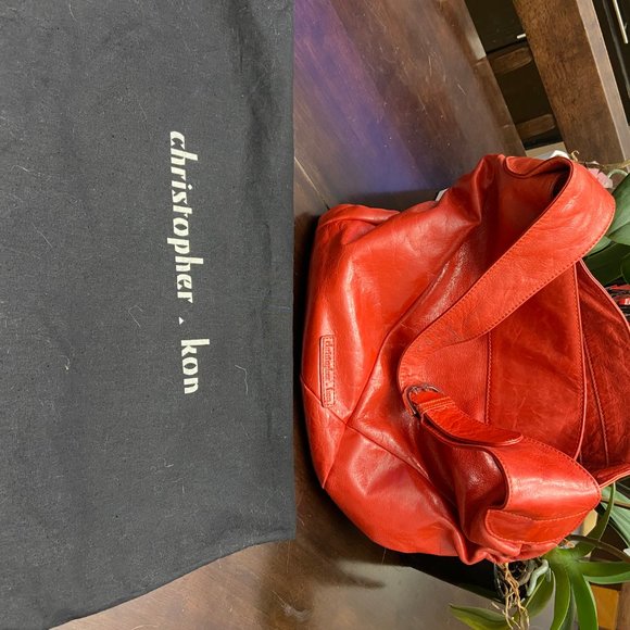 Christopher Kon Leather Hobo Handbag - Picture 6 of 6